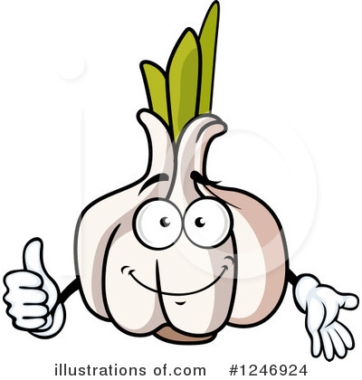 Royalty-Free (RF) Garlic Clipart Illustration by Vector Tradition SM - Stock Sample #1246924