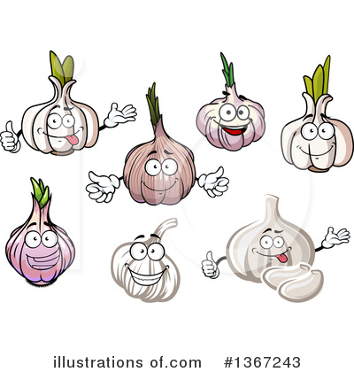 Royalty-Free (RF) Garlic Clipart Illustration by Vector Tradition SM - Stock Sample #1367243