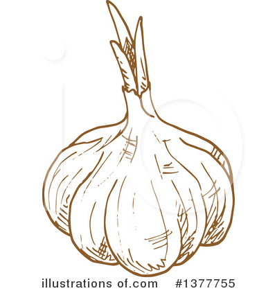 Royalty-Free (RF) Garlic Clipart Illustration by Vector Tradition SM - Stock Sample #1377755