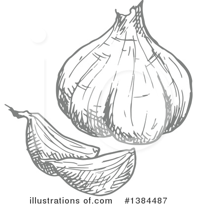Royalty-Free (RF) Garlic Clipart Illustration by Vector Tradition SM - Stock Sample #1384487