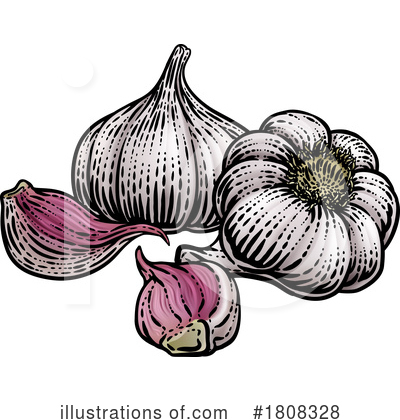 Royalty-Free (RF) Garlic Clipart Illustration by AtStockIllustration - Stock Sample #1808328