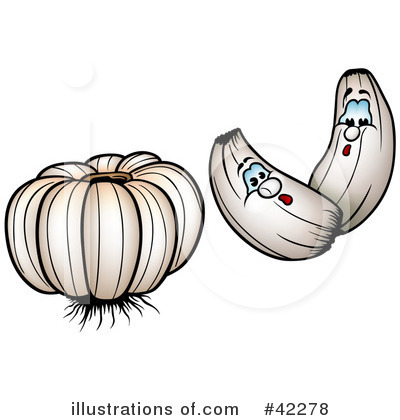 Royalty-Free (RF) Garlic Clipart Illustration by dero - Stock Sample #42278