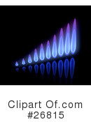 Gas Flames Clipart #26815 by KJ Pargeter