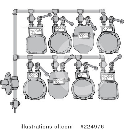 Gas Meter Clipart #224976 by djart