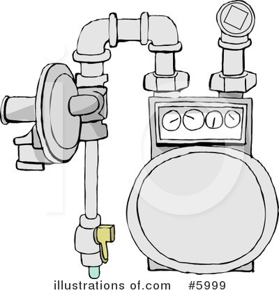 Royalty-Free (RF) Gas Meter Clipart Illustration by djart - Stock Sample #5999
