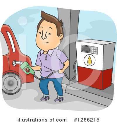 Royalty-Free (RF) Gas Station Clipart Illustration by BNP Design Studio - Stock Sample #1266215