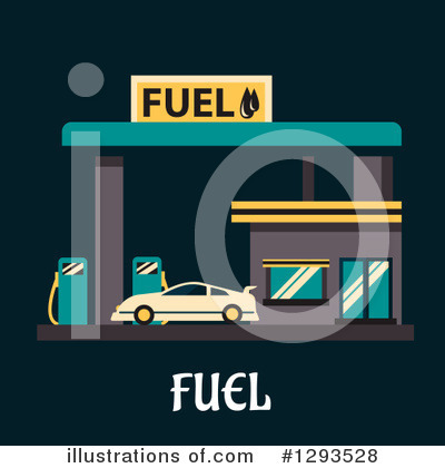 Royalty-Free (RF) Gas Station Clipart Illustration by Vector Tradition SM - Stock Sample #1293528