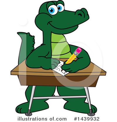 Royalty-Free (RF) Gator Mascot Clipart Illustration by Mascot Junction - Stock Sample #1439932