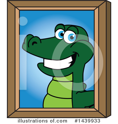 Royalty-Free (RF) Gator Mascot Clipart Illustration by Mascot Junction - Stock Sample #1439933