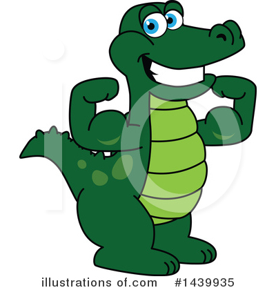 Royalty-Free (RF) Gator Mascot Clipart Illustration by Mascot Junction - Stock Sample #1439935