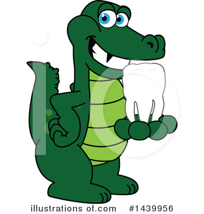 Royalty-Free (RF) Gator Mascot Clipart Illustration by Mascot Junction - Stock Sample #1439956