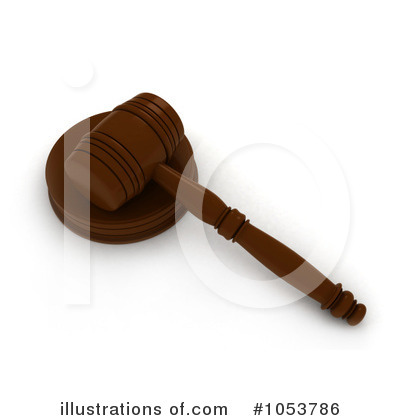 Royalty-Free (RF) Gavel Clipart Illustration by BNP Design Studio - Stock Sample #1053786