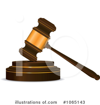 Royalty-Free (RF) Gavel Clipart Illustration by Vector Tradition SM - Stock Sample #1065143