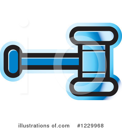 Royalty-Free (RF) Gavel Clipart Illustration by Lal Perera - Stock Sample #1229968