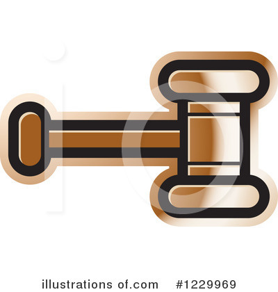 Royalty-Free (RF) Gavel Clipart Illustration by Lal Perera - Stock Sample #1229969