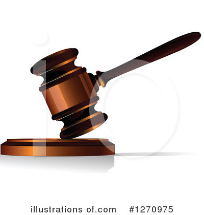 Royalty-Free (RF) Gavel Clipart Illustration by Vector Tradition SM - Stock Sample #1270975