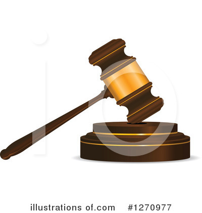 Royalty-Free (RF) Gavel Clipart Illustration by Vector Tradition SM - Stock Sample #1270977