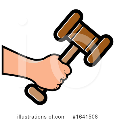 Royalty-Free (RF) Gavel Clipart Illustration by Lal Perera - Stock Sample #1641508