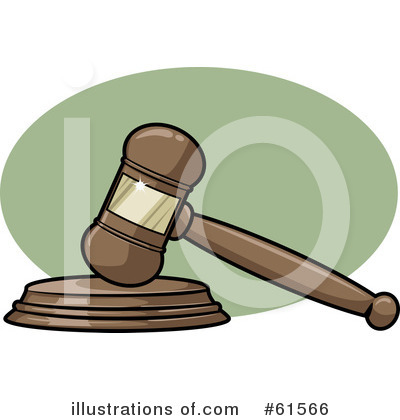 Royalty-Free (RF) Gavel Clipart Illustration by r formidable - Stock Sample #61566