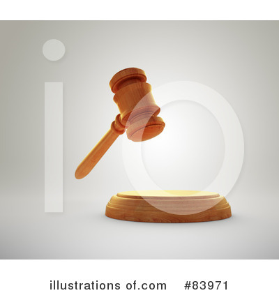 Royalty-Free (RF) Gavel Clipart Illustration by Mopic - Stock Sample #83971