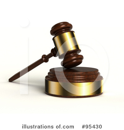 Royalty-Free (RF) Gavel Clipart Illustration by stockillustrations - Stock Sample #95430