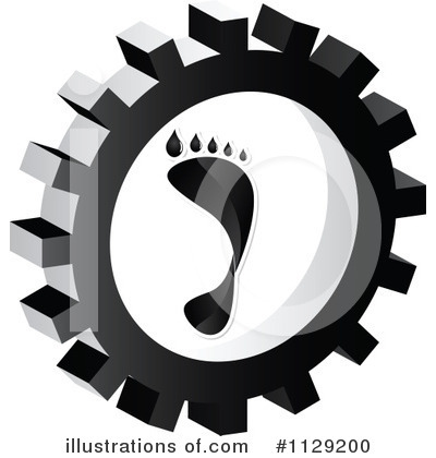 Foot Print Clipart #1129200 by Andrei Marincas