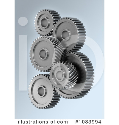 Royalty-Free (RF) Gears Clipart Illustration by stockillustrations - Stock Sample #1083994