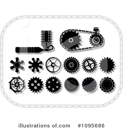 Royalty-Free (RF) Gears Clipart Illustration by Frisko - Stock Sample #1095686