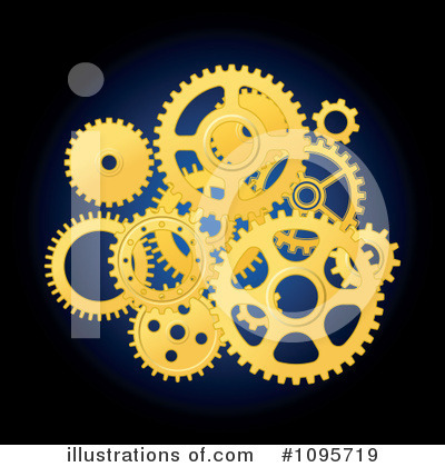Royalty-Free (RF) Gears Clipart Illustration by Vector Tradition SM - Stock Sample #1095719