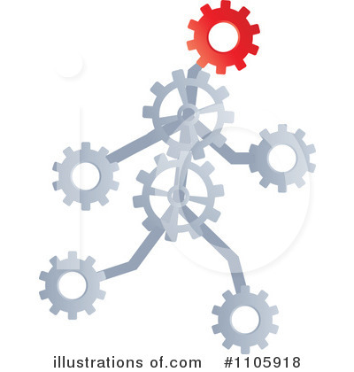 Royalty-Free (RF) Gears Clipart Illustration by Andrei Marincas - Stock Sample #1105918