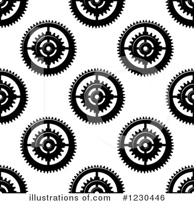 Royalty-Free (RF) Gears Clipart Illustration by Vector Tradition SM - Stock Sample #1230446
