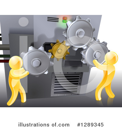 Royalty-Free (RF) Gears Clipart Illustration by AtStockIllustration - Stock Sample #1289345