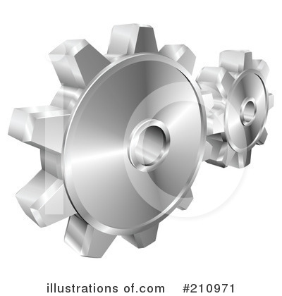 Gears Clipart #210971 by AtStockIllustration