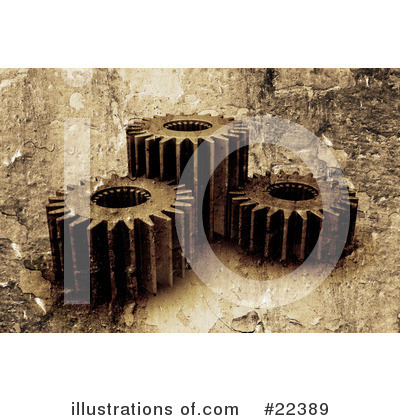 Royalty-Free (RF) Gears Clipart Illustration by KJ Pargeter - Stock Sample #22389