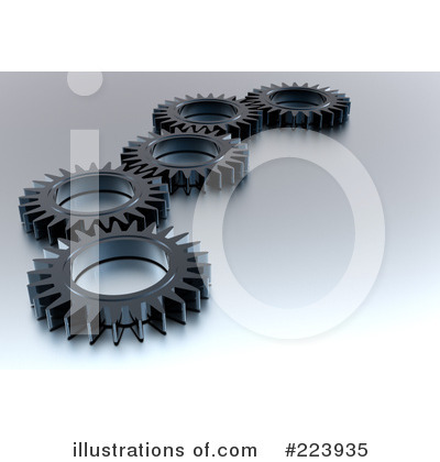 Royalty-Free (RF) Gears Clipart Illustration by chrisroll - Stock Sample #223935