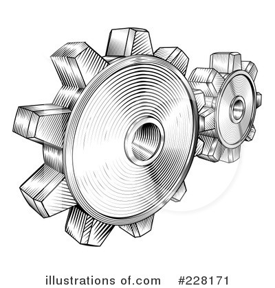 Gears Clipart #228171 by AtStockIllustration