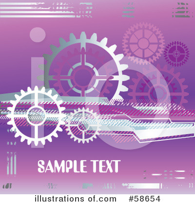 Royalty-Free (RF) Gears Clipart Illustration by MilsiArt - Stock Sample #58654