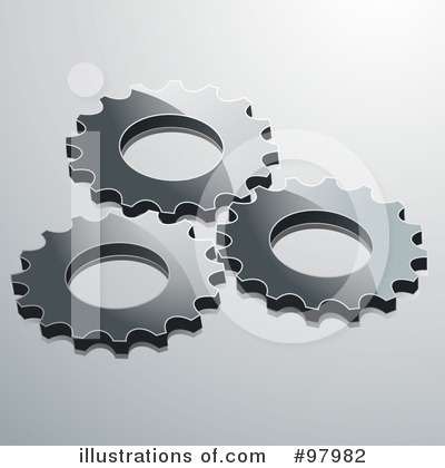 Royalty-Free (RF) Gears Clipart Illustration by elaineitalia - Stock Sample #97982