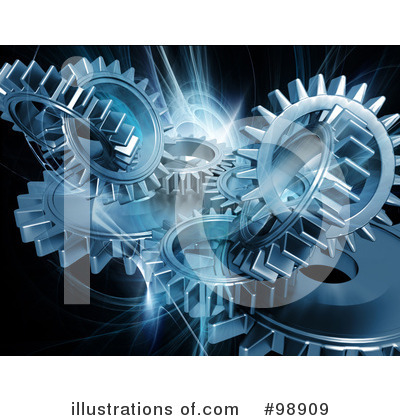 Royalty-Free (RF) Gears Clipart Illustration by KJ Pargeter - Stock Sample #98909
