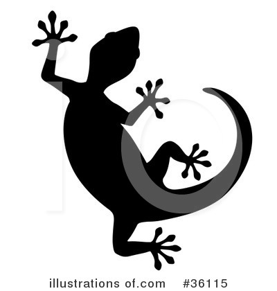 Royalty-Free (RF) Gecko Clipart Illustration by Frog974 - Stock Sample #36115