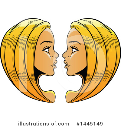 Royalty-Free (RF) Gemini Clipart Illustration by cidepix - Stock Sample #1445149