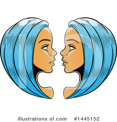Royalty-Free (RF) Gemini Clipart Illustration by cidepix - Stock Sample #1445152