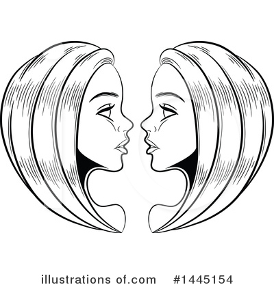 Royalty-Free (RF) Gemini Clipart Illustration by cidepix - Stock Sample #1445154