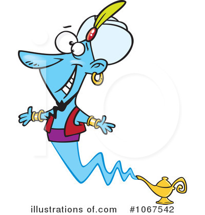 Royalty-Free (RF) Genie Clipart Illustration by toonaday - Stock Sample #1067542