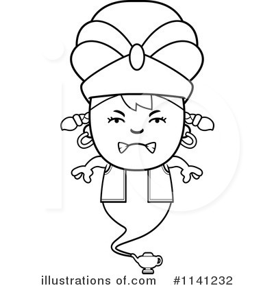 Royalty-Free (RF) Genie Clipart Illustration by Cory Thoman - Stock Sample #1141232
