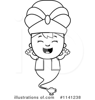 Royalty-Free (RF) Genie Clipart Illustration by Cory Thoman - Stock Sample #1141238