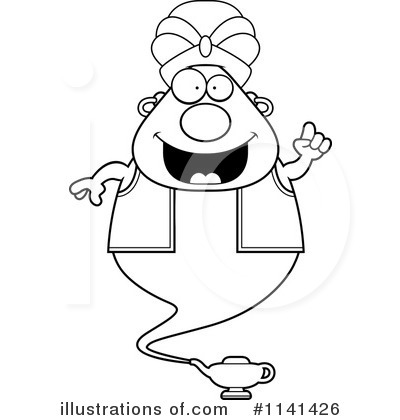 Royalty-Free (RF) Genie Clipart Illustration by Cory Thoman - Stock Sample #1141426