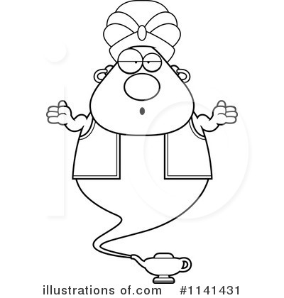 Royalty-Free (RF) Genie Clipart Illustration by Cory Thoman - Stock Sample #1141431