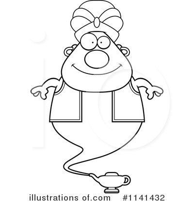 Royalty-Free (RF) Genie Clipart Illustration by Cory Thoman - Stock Sample #1141432
