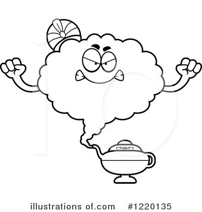 Royalty-Free (RF) Genie Clipart Illustration by Cory Thoman - Stock Sample #1220135